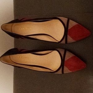 Multi colored high heel pump